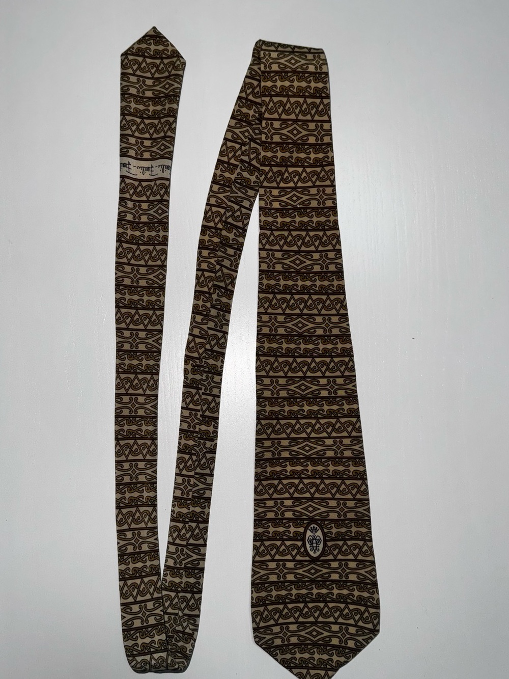 Vintage Emilio Pucci Firenze Men’s 100% Silk Tie Made in Italy Geometric Print